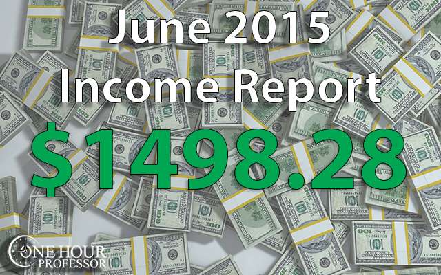 June 2015 Income Report