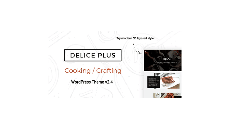  Delice Plus Cooking or Crafting WP Theme