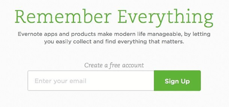 example from Evernote