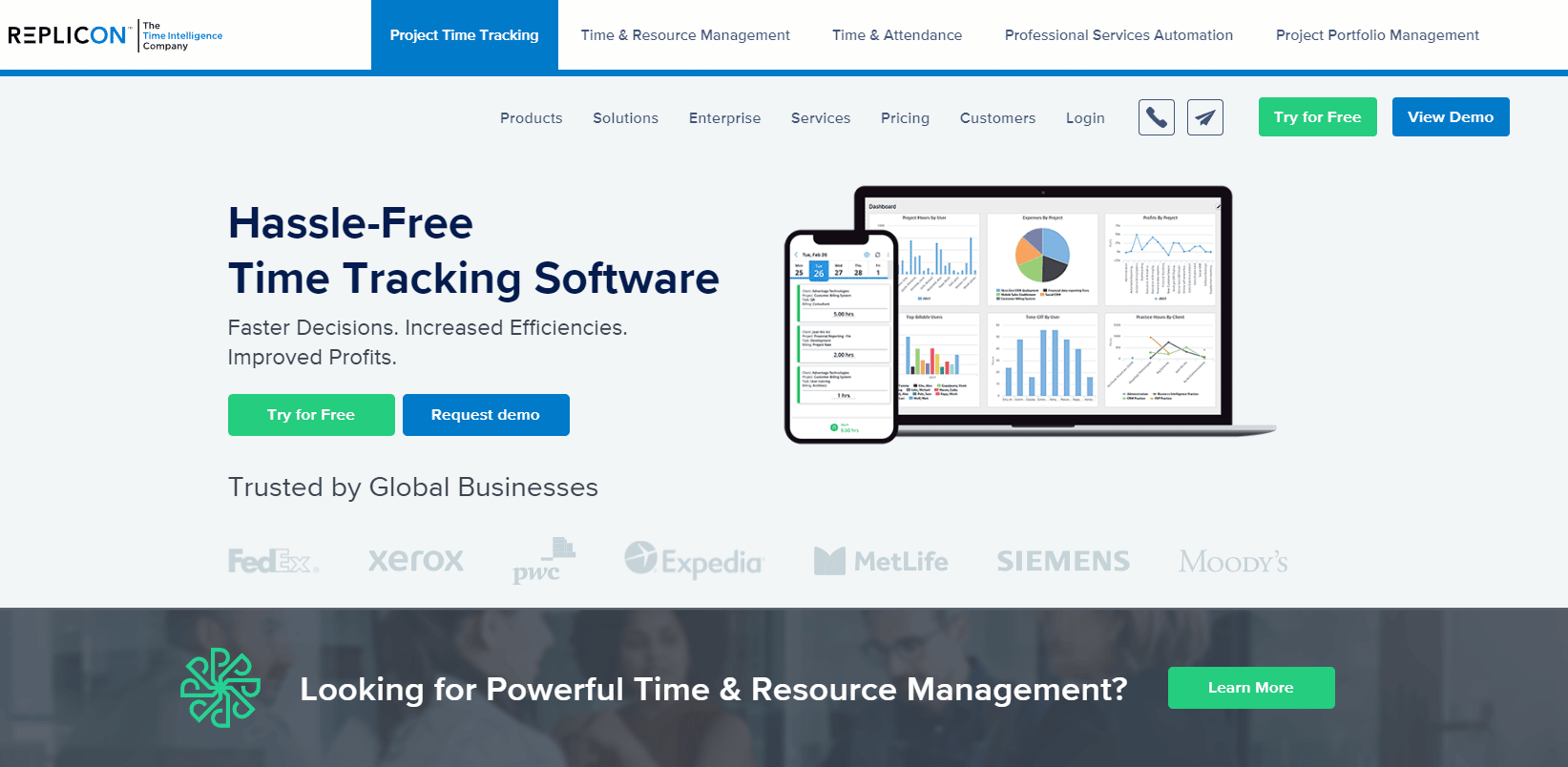 Replicon: Time Tracking & Timesheet Software Suite