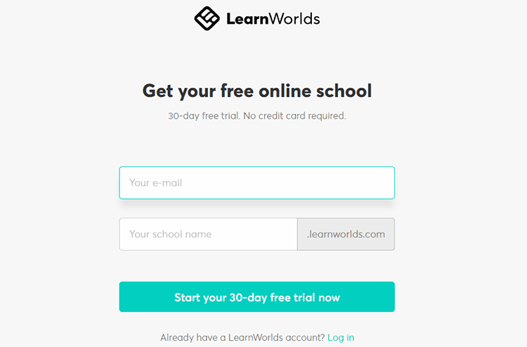 building your school website with LearnWorlds