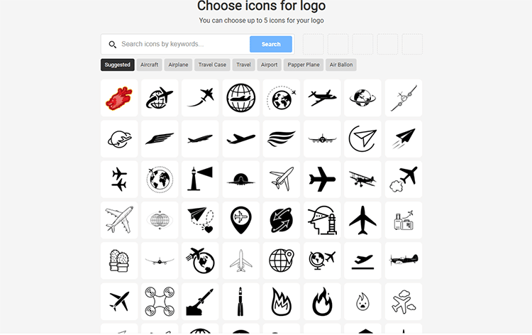 choose icons for logo